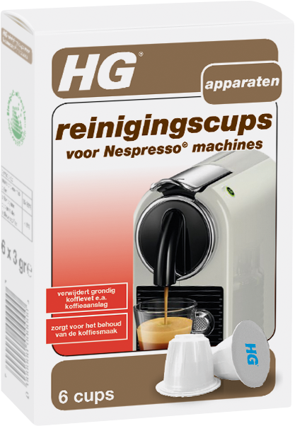 HG voor Nespresso machines HG reinigingscups voor Nespresso machines